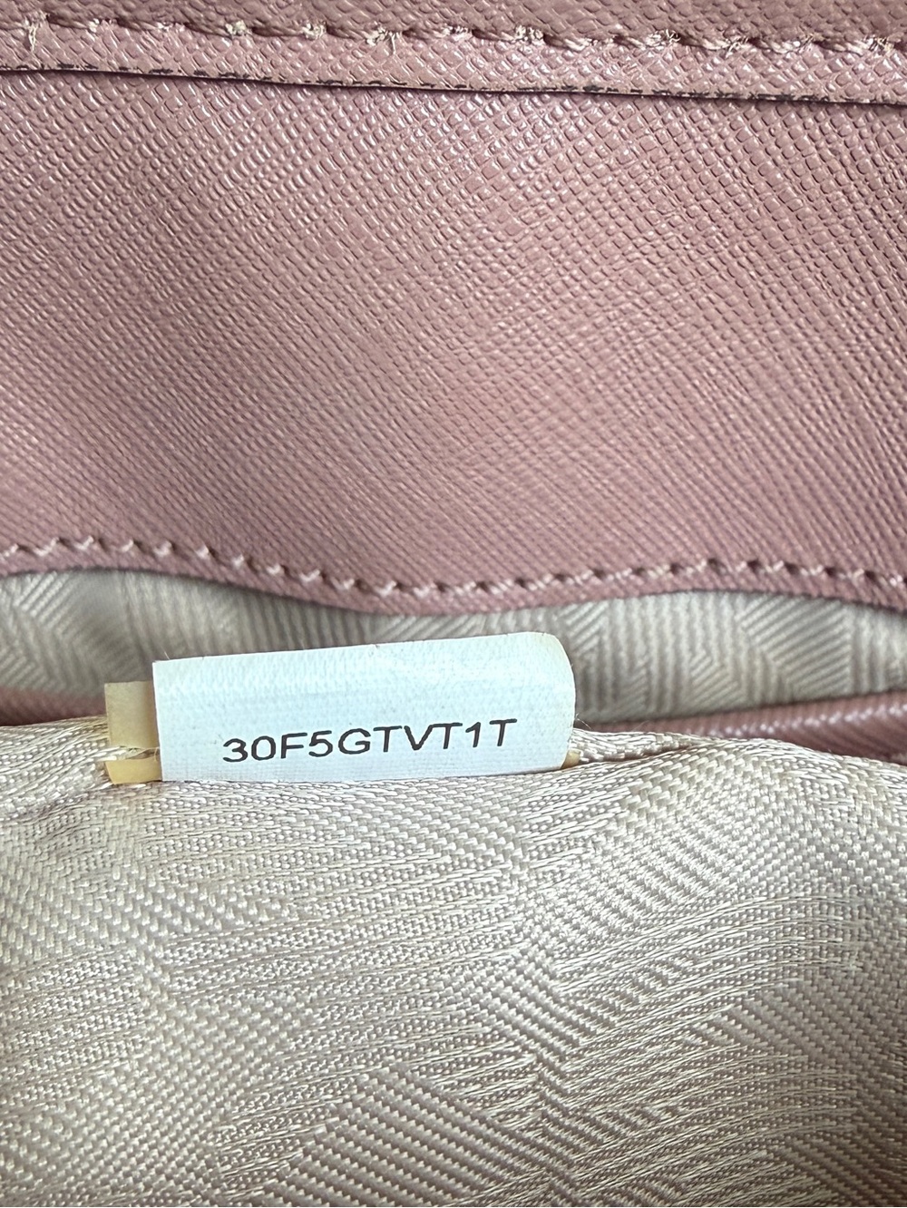 Michael Kors Jet Set Travel Dusty Rose Leather Shoulder Bag & Wallet Bundle - Picture 8 of 16